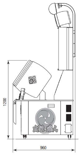 Arcade drum height